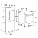 Candy 金鼎 WATCH TOUCH 56厘米 78L 嵌入式電焗爐